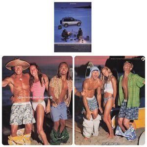 2000 Toyota RAV4 Car Jockey Boxers Beach Abs Print Ad Poster Pinup Beach Happy